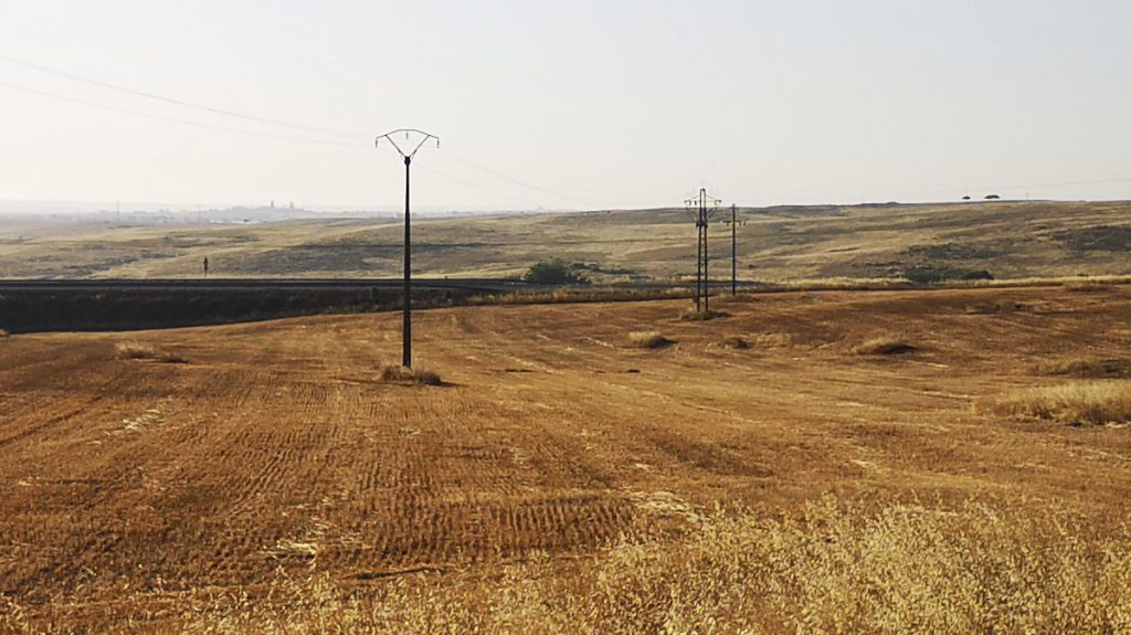 scenic-view-field-against-clear-sky